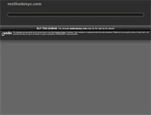 Tablet Screenshot of methodsnyc.com